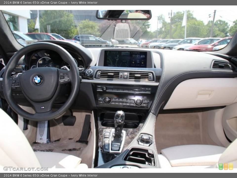 Ivory White Interior Dashboard for the 2014 BMW 6 Series 650i xDrive Gran Coupe #96059100