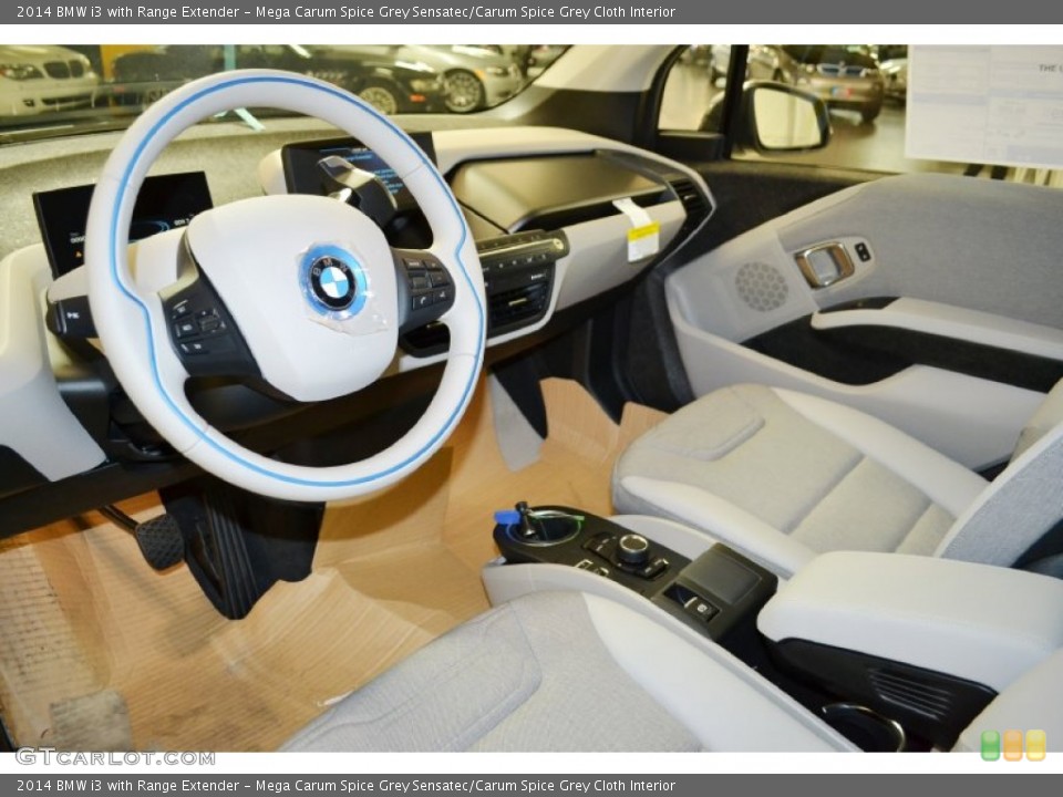 Mega Carum Spice Grey Sensatec/Carum Spice Grey Cloth Interior Prime Interior for the 2014 BMW i3 with Range Extender #96061242