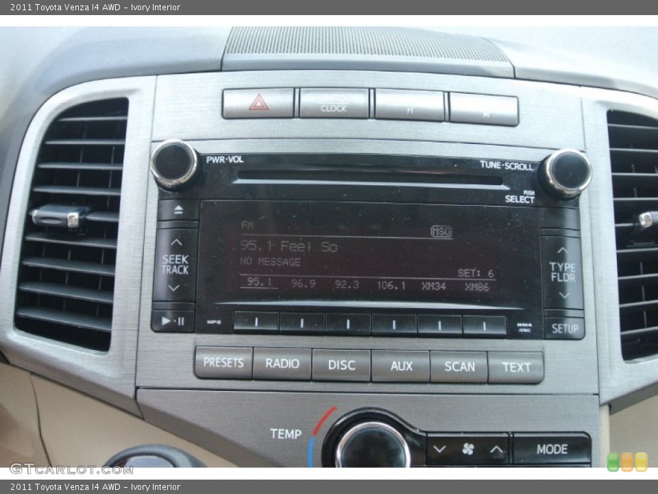 Ivory Interior Controls for the 2011 Toyota Venza I4 AWD #96061836