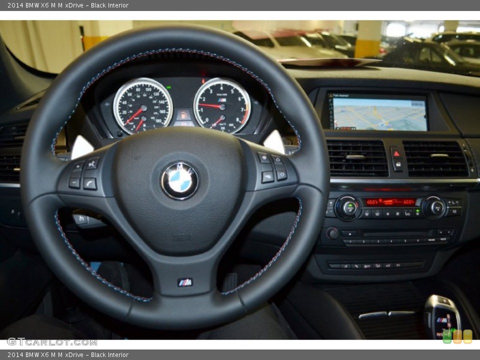 Black Interior Steering Wheel for the 2014 BMW X6 M M xDrive #96062616