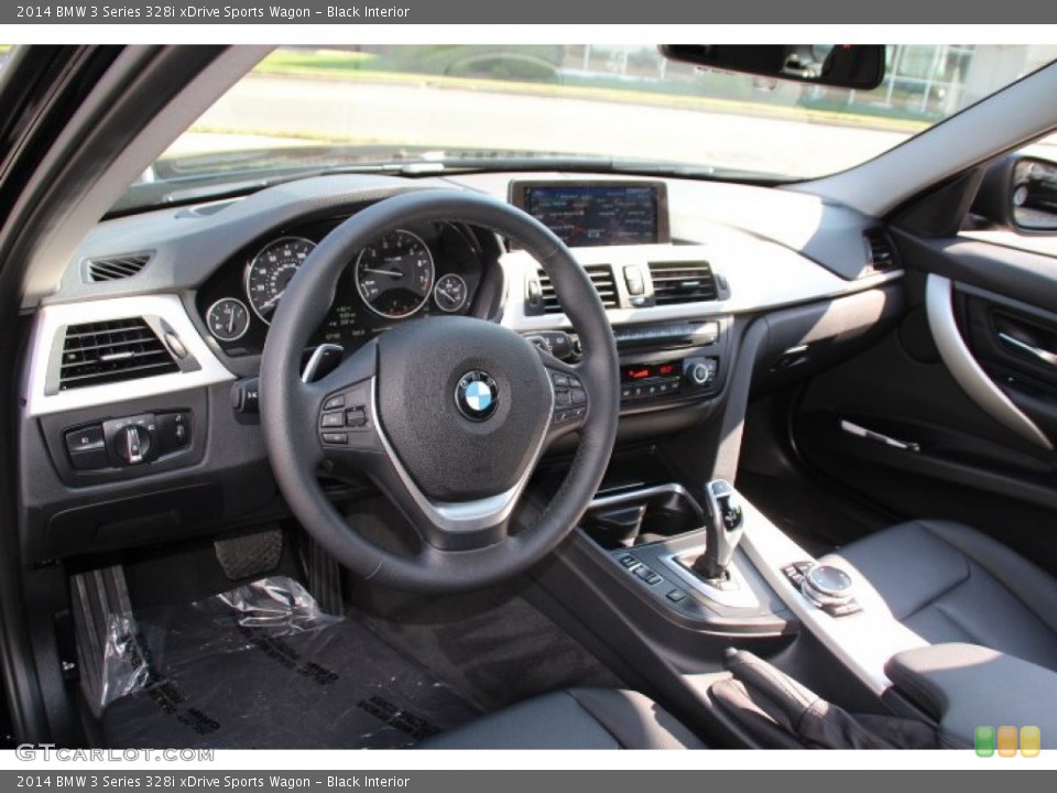 Black Interior Prime Interior for the 2014 BMW 3 Series 328i xDrive Sports Wagon #96065037