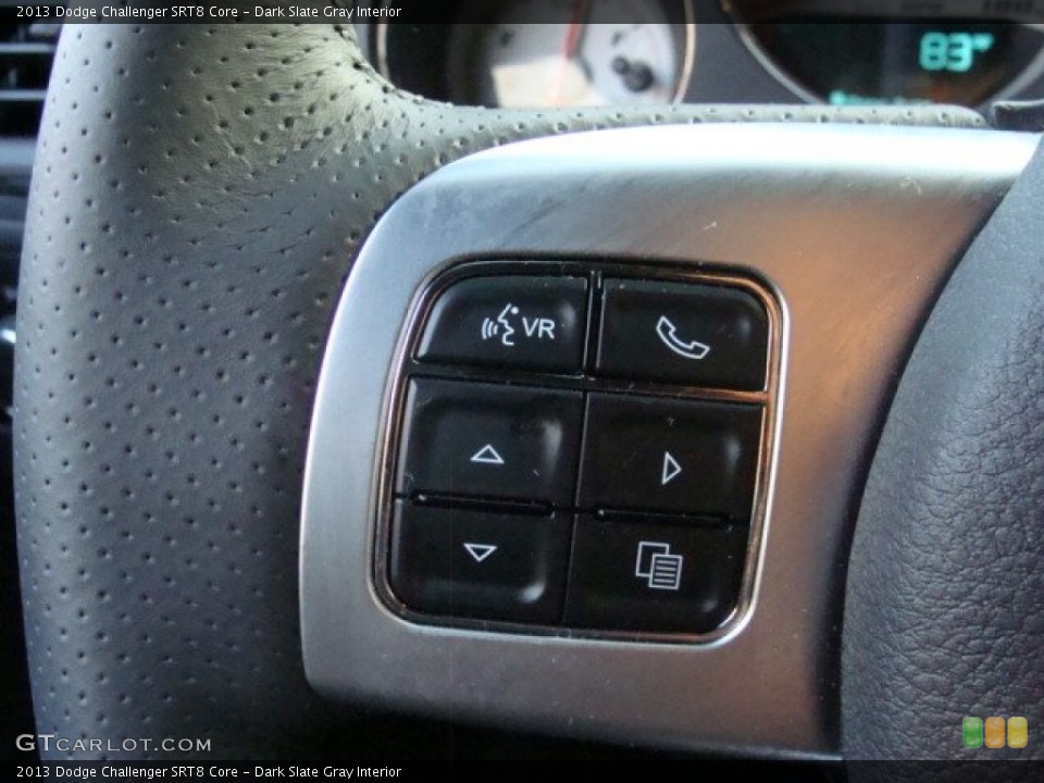 Dark Slate Gray Interior Controls for the 2013 Dodge Challenger SRT8 Core #96070689