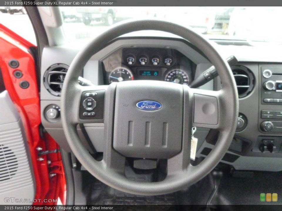 Steel Interior Steering Wheel for the 2015 Ford F250 Super Duty XL Regular Cab 4x4 #96073545