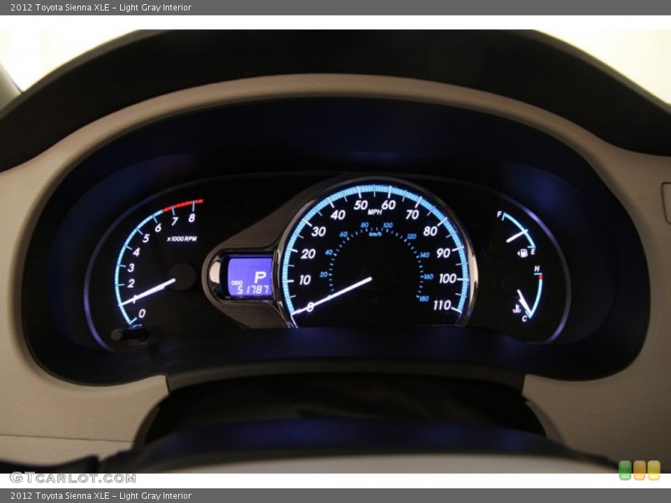 Light Gray Interior Gauges for the 2012 Toyota Sienna XLE #96075261