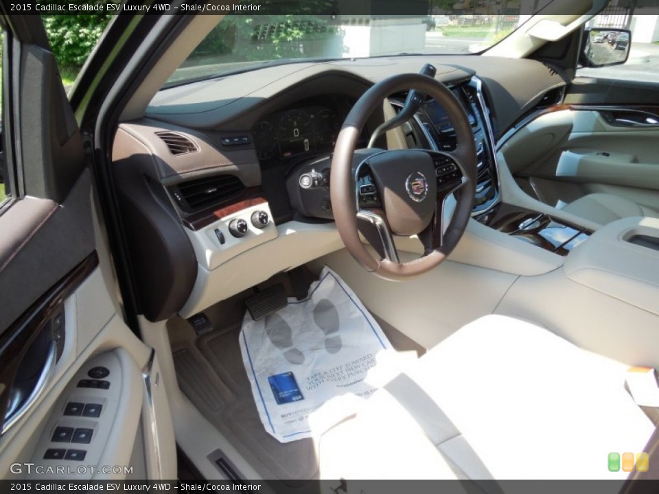 Shale/Cocoa Interior Photo for the 2015 Cadillac Escalade ESV Luxury 4WD #96077388