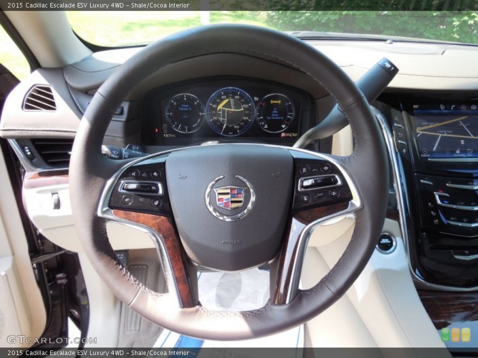 Shale/Cocoa Interior Steering Wheel for the 2015 Cadillac Escalade ESV Luxury 4WD #96077481