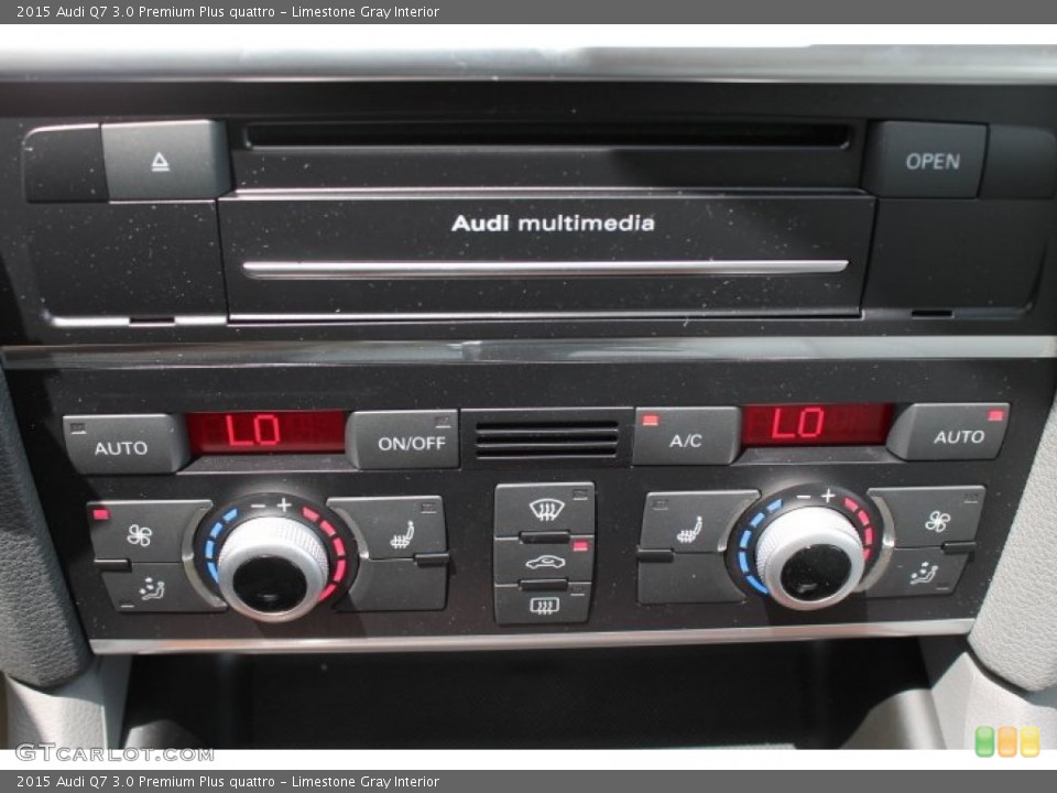 Limestone Gray Interior Controls for the 2015 Audi Q7 3.0 Premium Plus quattro #96082557