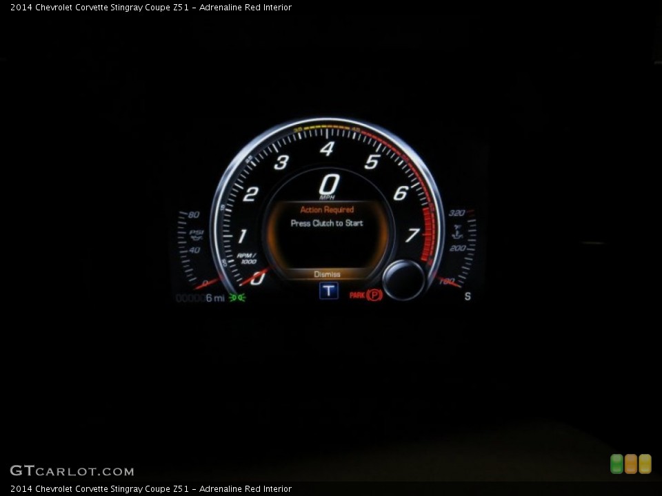 Adrenaline Red Interior Gauges for the 2014 Chevrolet Corvette Stingray Coupe Z51 #96083019