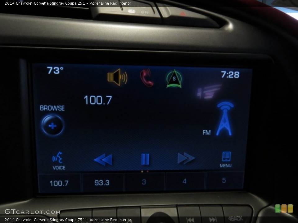 Adrenaline Red Interior Controls for the 2014 Chevrolet Corvette Stingray Coupe Z51 #96083028