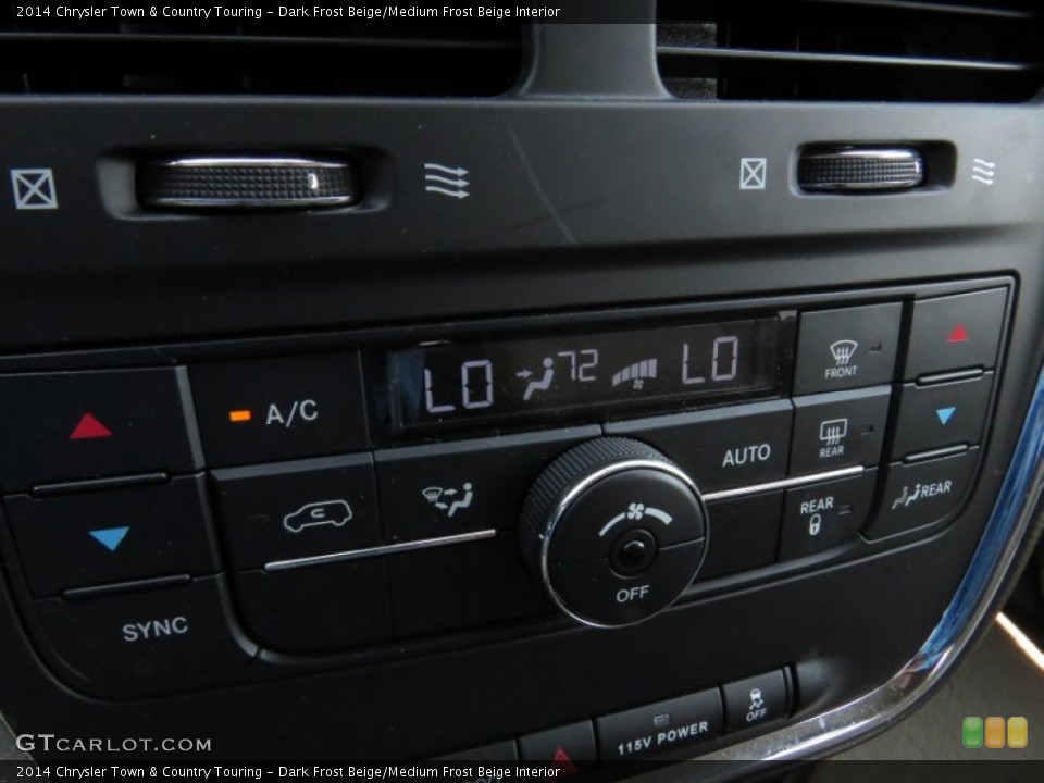 Dark Frost Beige/Medium Frost Beige Interior Controls for the 2014 Chrysler Town & Country Touring #96084021