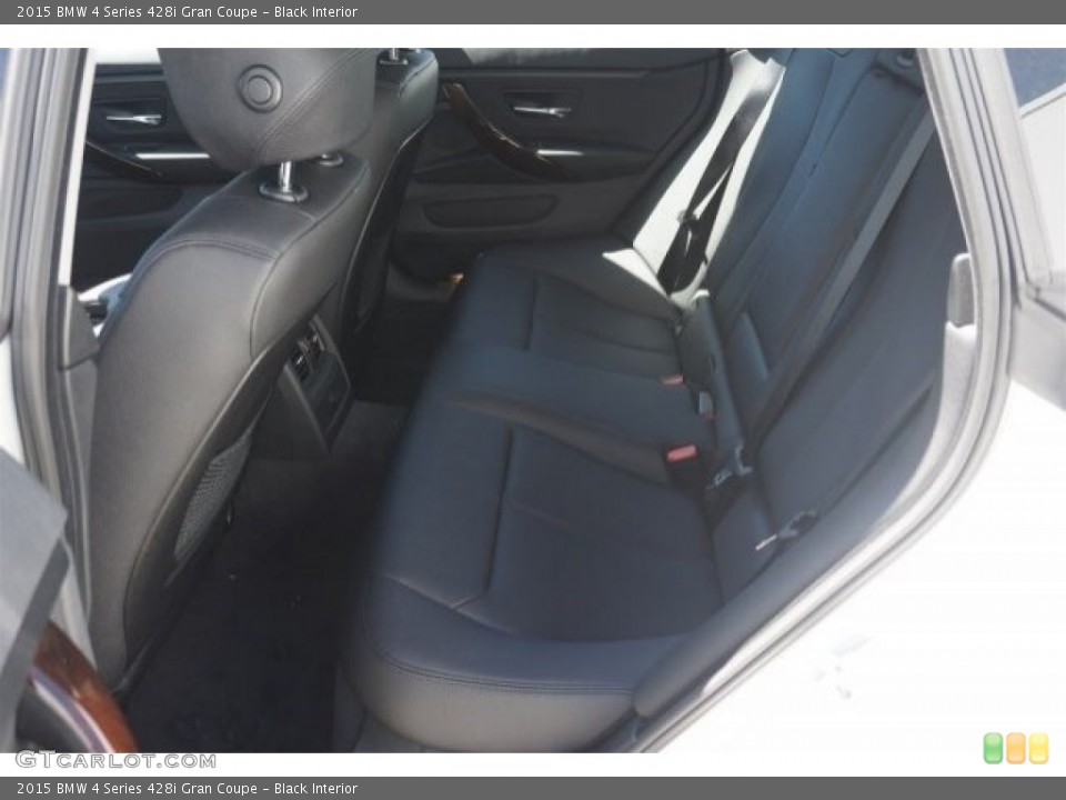 Black Interior Rear Seat for the 2015 BMW 4 Series 428i Gran Coupe #96086728