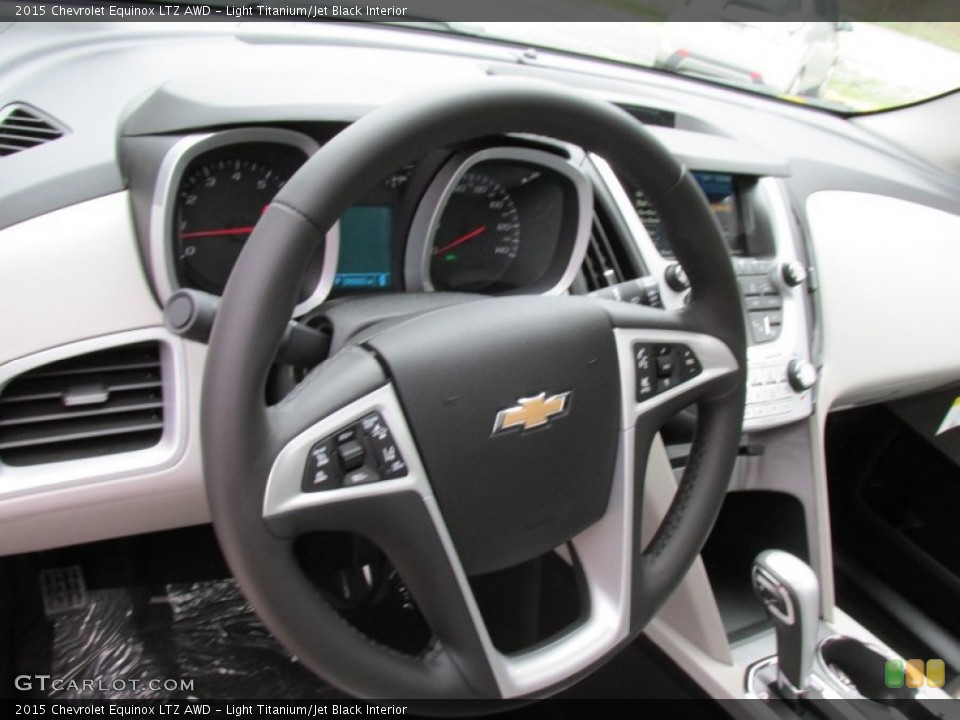 Light Titanium/Jet Black Interior Steering Wheel for the 2015 Chevrolet Equinox LTZ AWD #96087958