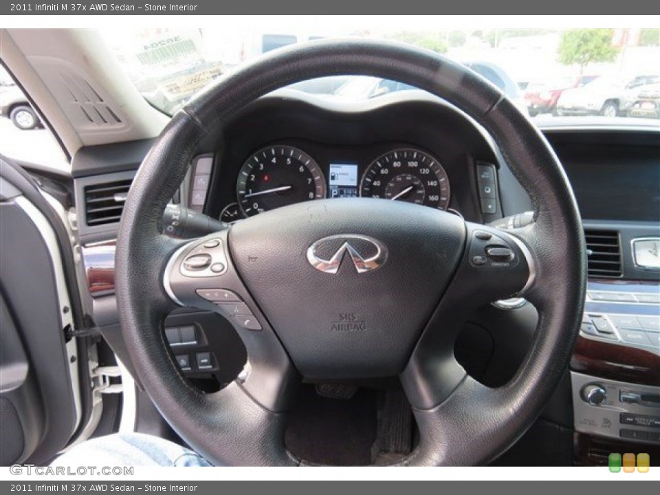 Stone Interior Steering Wheel for the 2011 Infiniti M 37x AWD Sedan #96089872