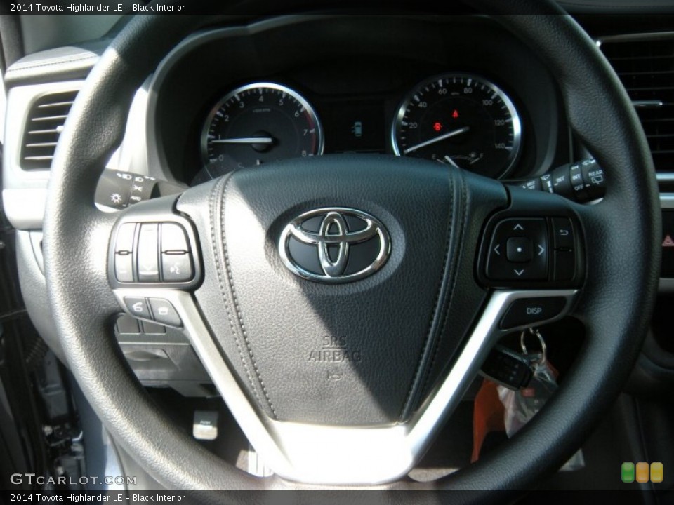 Black Interior Steering Wheel for the 2014 Toyota Highlander LE #96104093