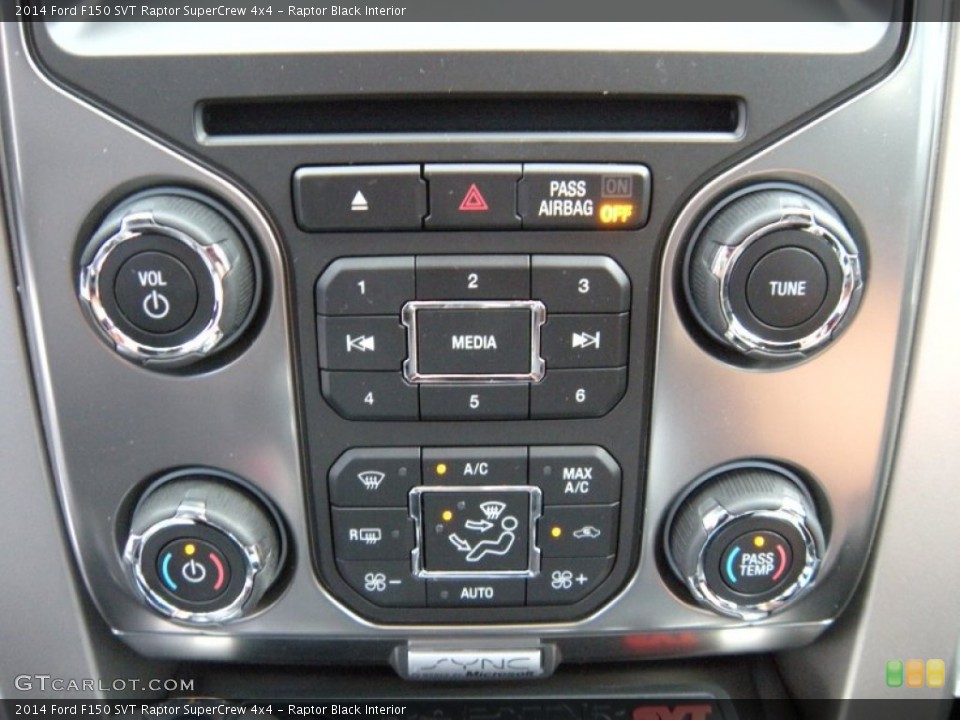Raptor Black Interior Controls for the 2014 Ford F150 SVT Raptor SuperCrew 4x4 #96109411