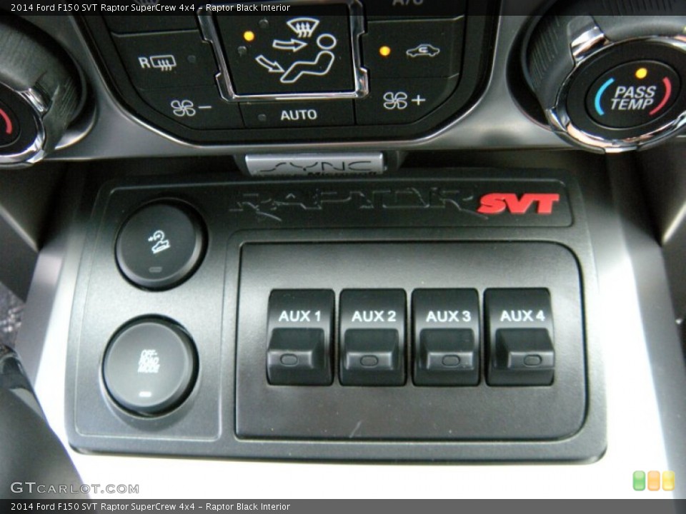 Raptor Black Interior Controls for the 2014 Ford F150 SVT Raptor SuperCrew 4x4 #96109432