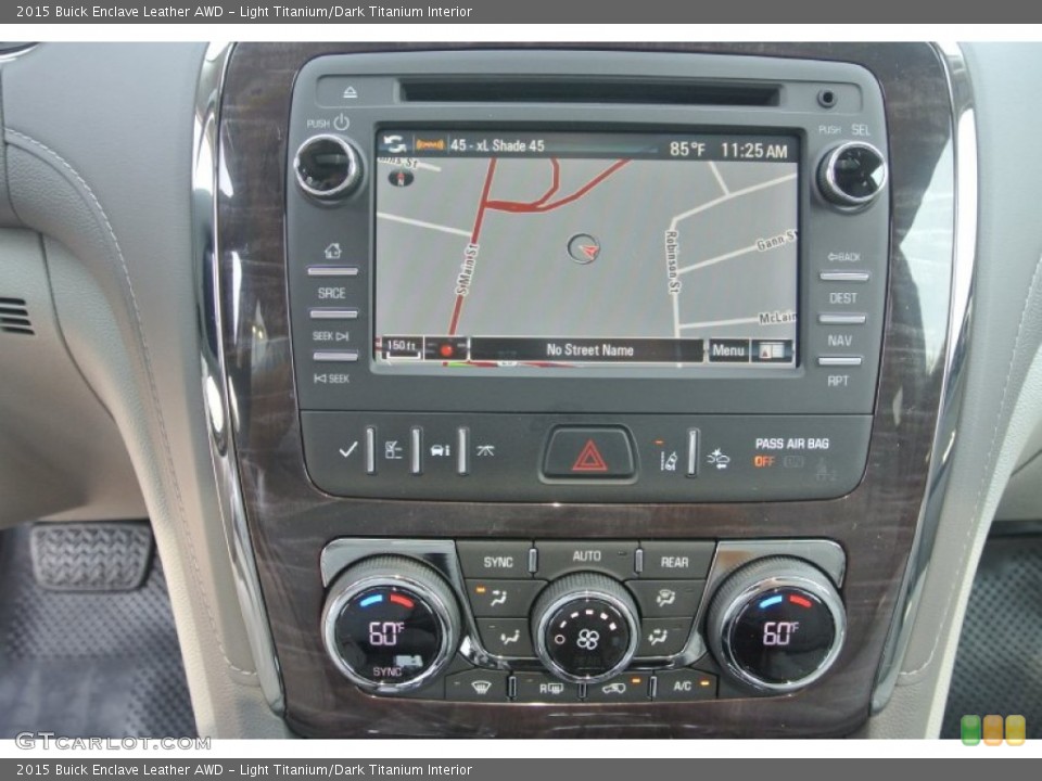 Light Titanium/Dark Titanium Interior Navigation for the 2015 Buick Enclave Leather AWD #96110305