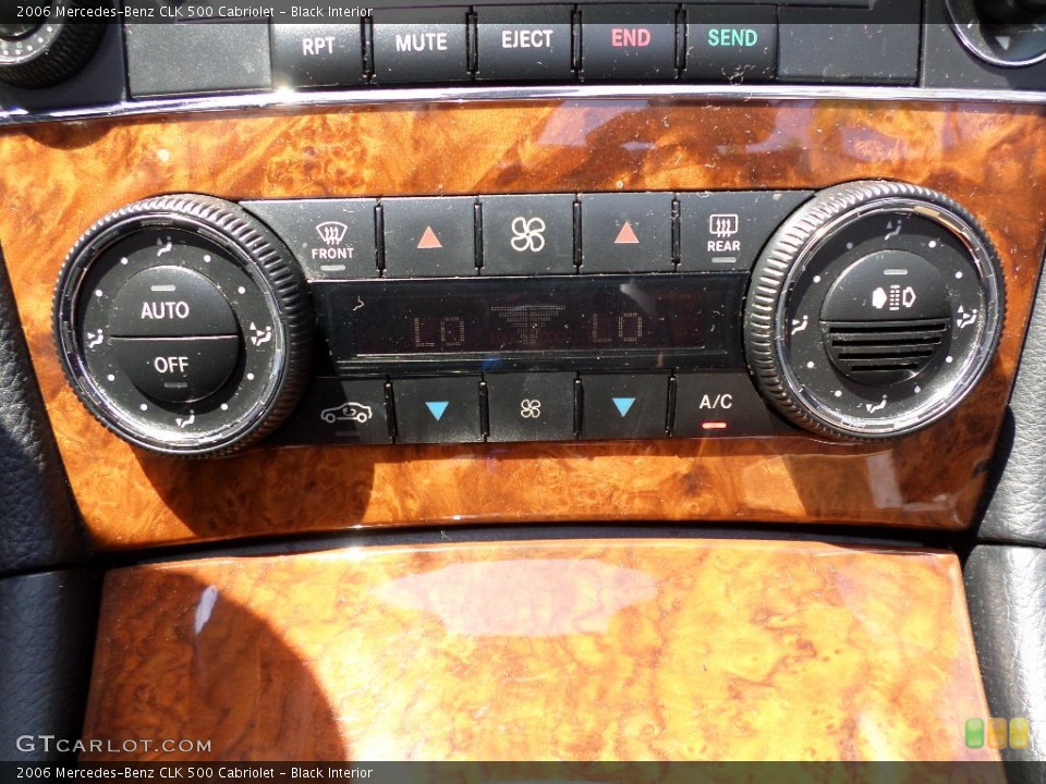 Black Interior Controls for the 2006 Mercedes-Benz CLK 500 Cabriolet #96112483