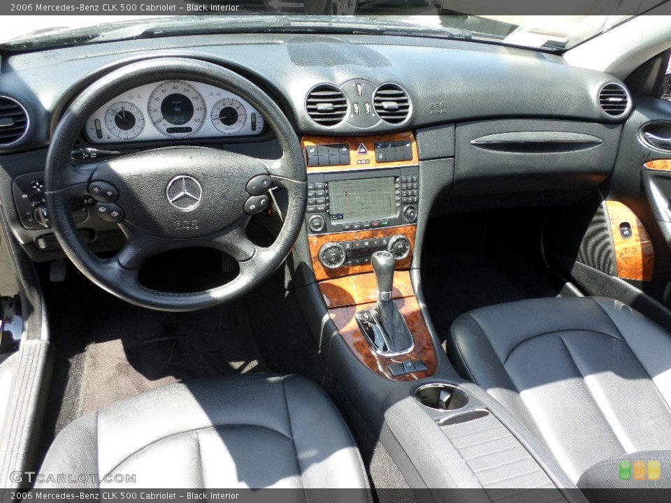 Black Interior Prime Interior for the 2006 Mercedes-Benz CLK 500 Cabriolet #96112642