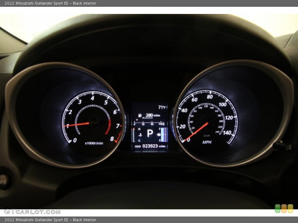 Black Interior Gauges for the 2012 Mitsubishi Outlander Sport ES #96116269