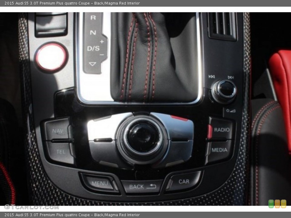 Black/Magma Red Interior Controls for the 2015 Audi S5 3.0T Premium Plus quattro Coupe #96122731