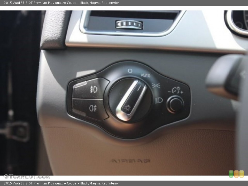 Black/Magma Red Interior Controls for the 2015 Audi S5 3.0T Premium Plus quattro Coupe #96122764