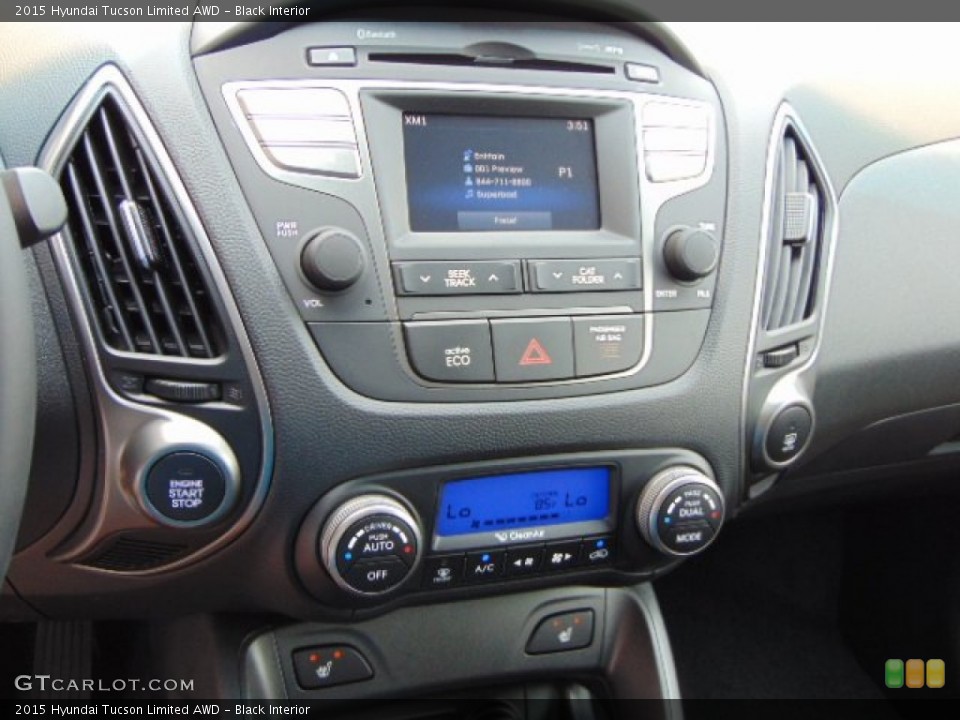 Black Interior Controls for the 2015 Hyundai Tucson Limited AWD #96133190