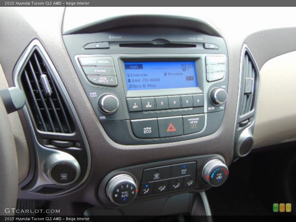 Beige Interior Controls for the 2015 Hyundai Tucson GLS AWD #96133616