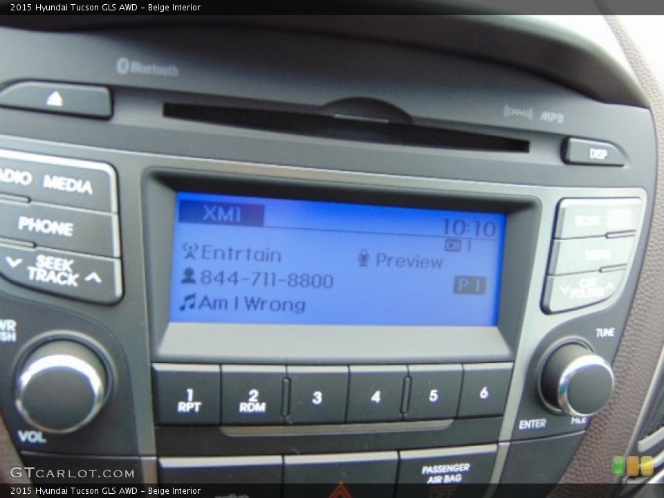 Beige Interior Audio System for the 2015 Hyundai Tucson GLS AWD #96133640