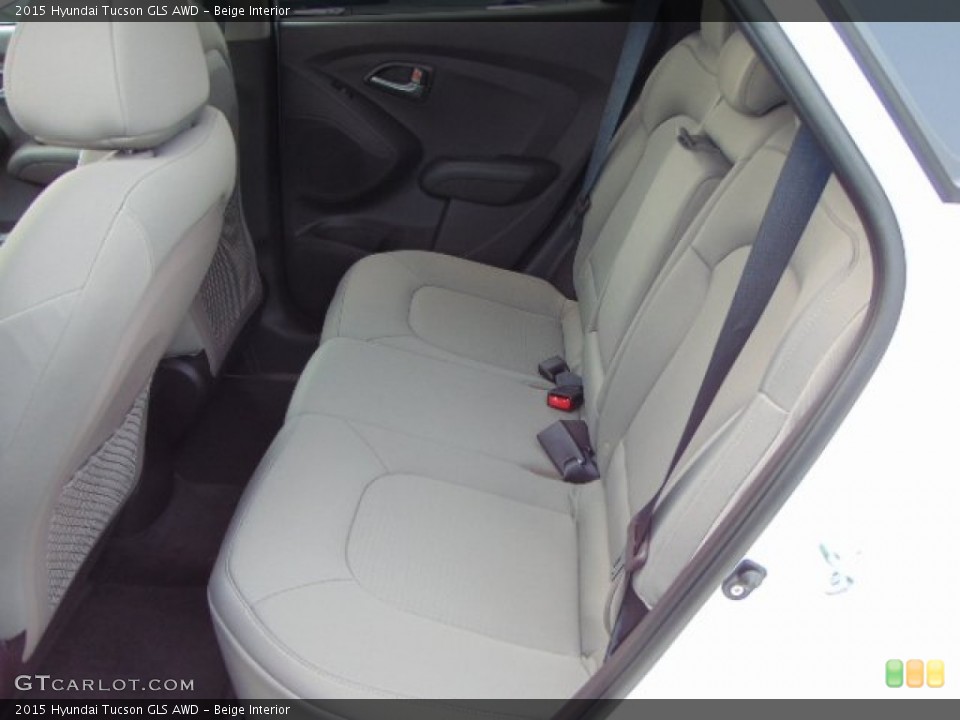 Beige Interior Rear Seat for the 2015 Hyundai Tucson GLS AWD #96133716