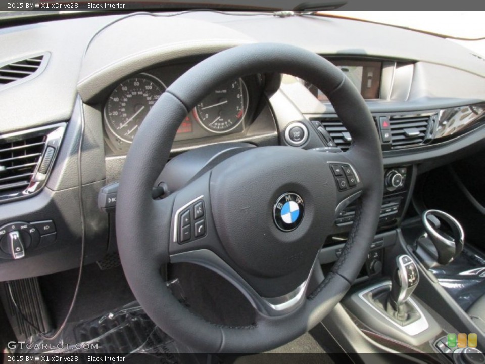 Black Interior Steering Wheel for the 2015 BMW X1 xDrive28i #96133873