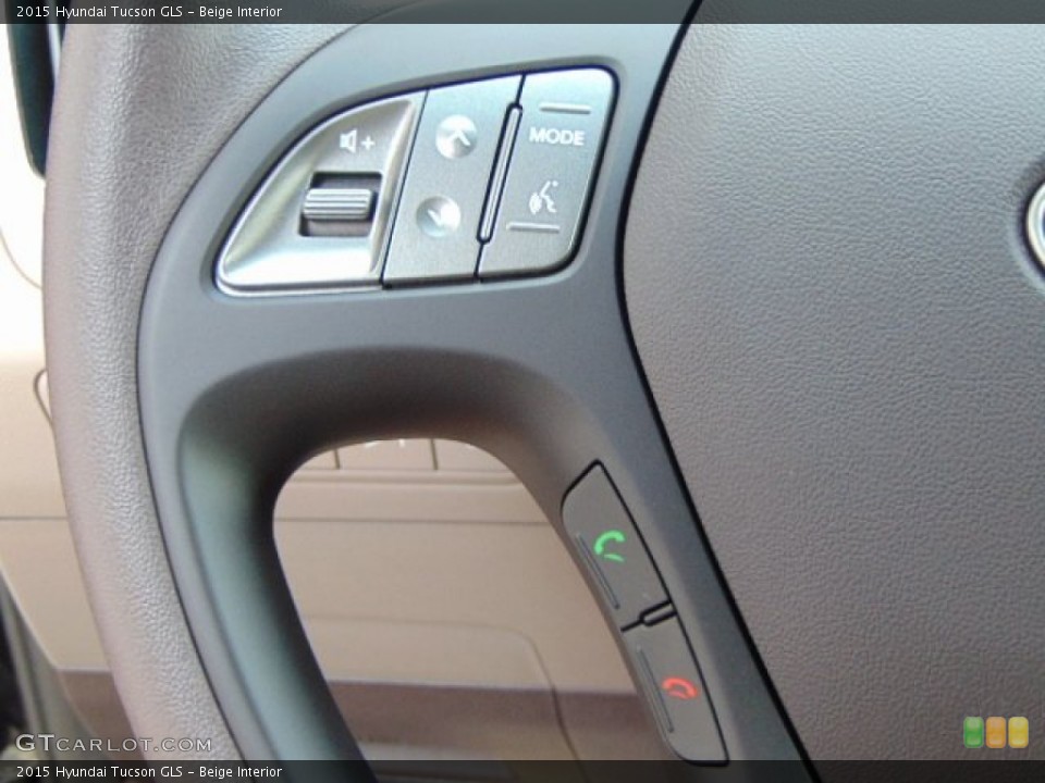 Beige Interior Controls for the 2015 Hyundai Tucson GLS #96134096