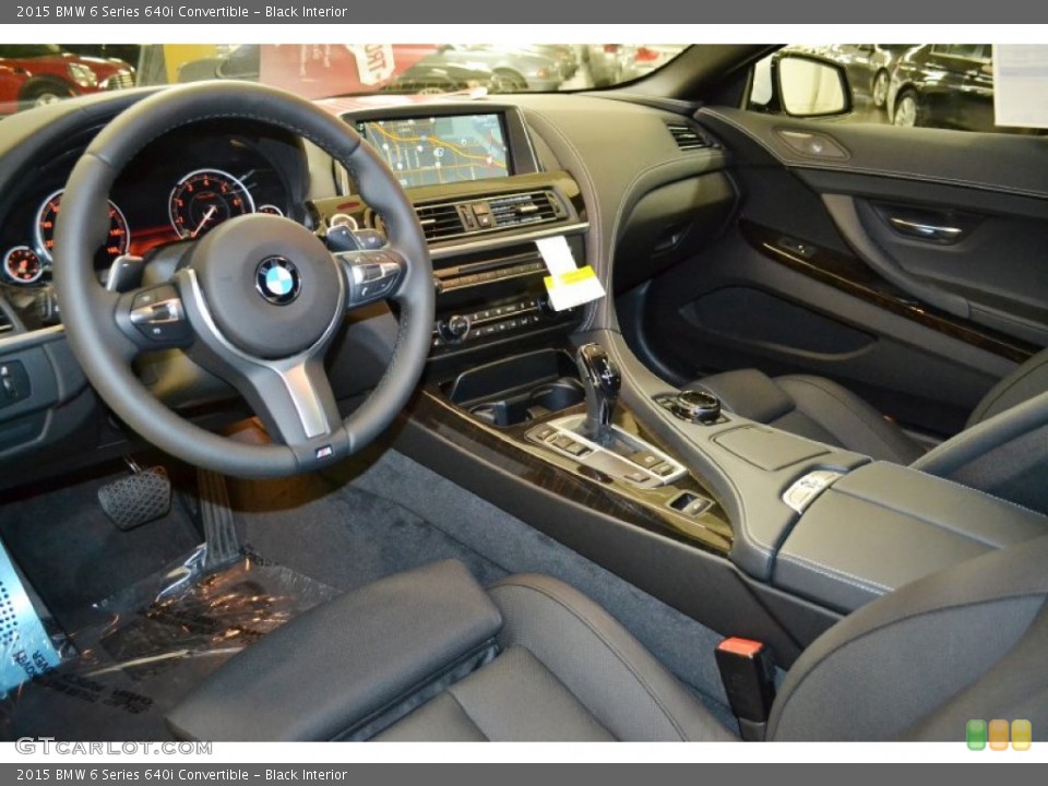 Black Interior Photo for the 2015 BMW 6 Series 640i Convertible #96138236
