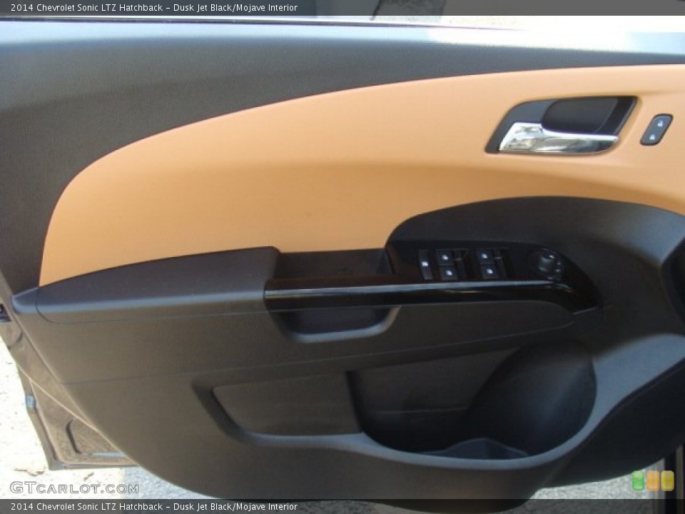 Dusk Jet Black/Mojave Interior Door Panel for the 2014 Chevrolet Sonic LTZ Hatchback #96142007