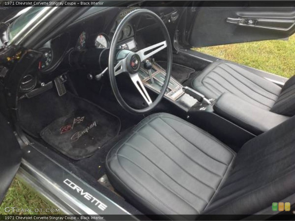 Black Interior Photo for the 1971 Chevrolet Corvette Stingray Coupe #96160949