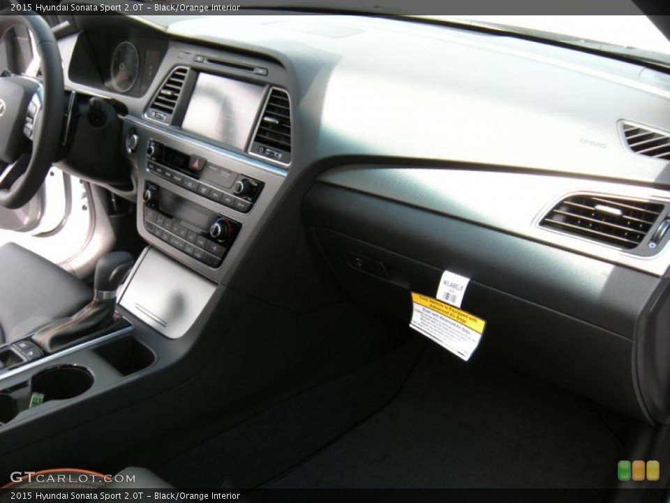 Black/Orange Interior Dashboard for the 2015 Hyundai Sonata Sport 2.0T #96166754
