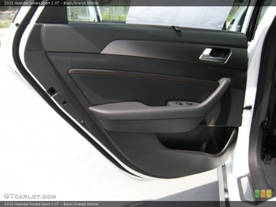Black/Orange Interior Door Panel for the 2015 Hyundai Sonata Sport 2.0T #96166772