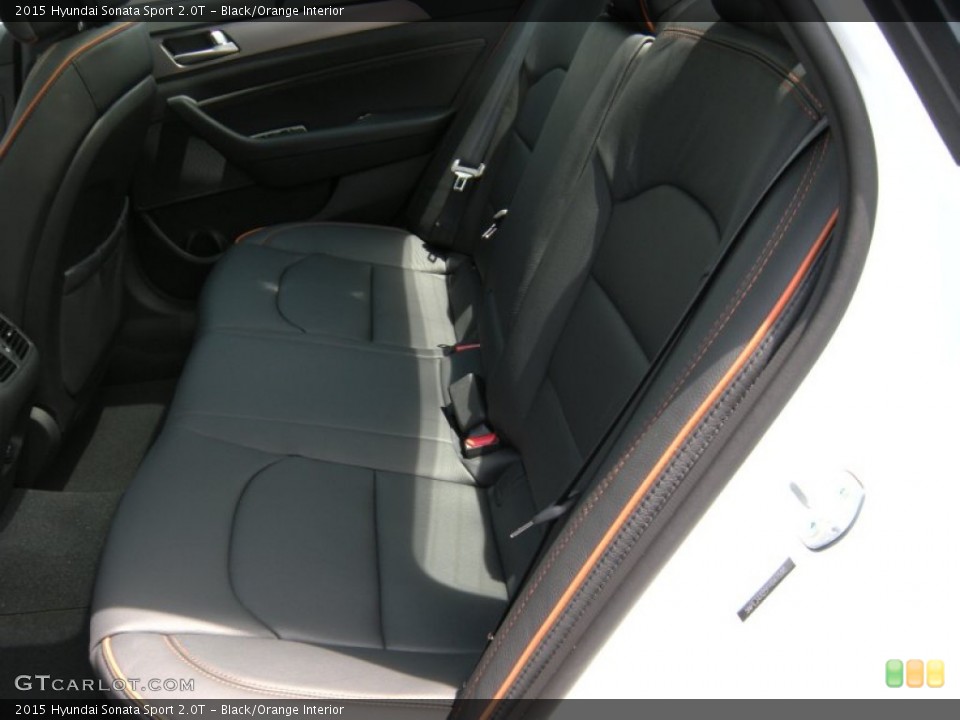 Black/Orange Interior Rear Seat for the 2015 Hyundai Sonata Sport 2.0T #96166814