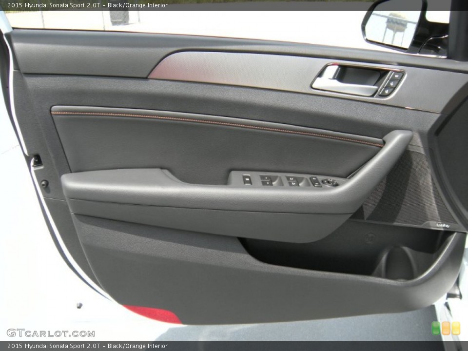 Black/Orange Interior Door Panel for the 2015 Hyundai Sonata Sport 2.0T #96166841