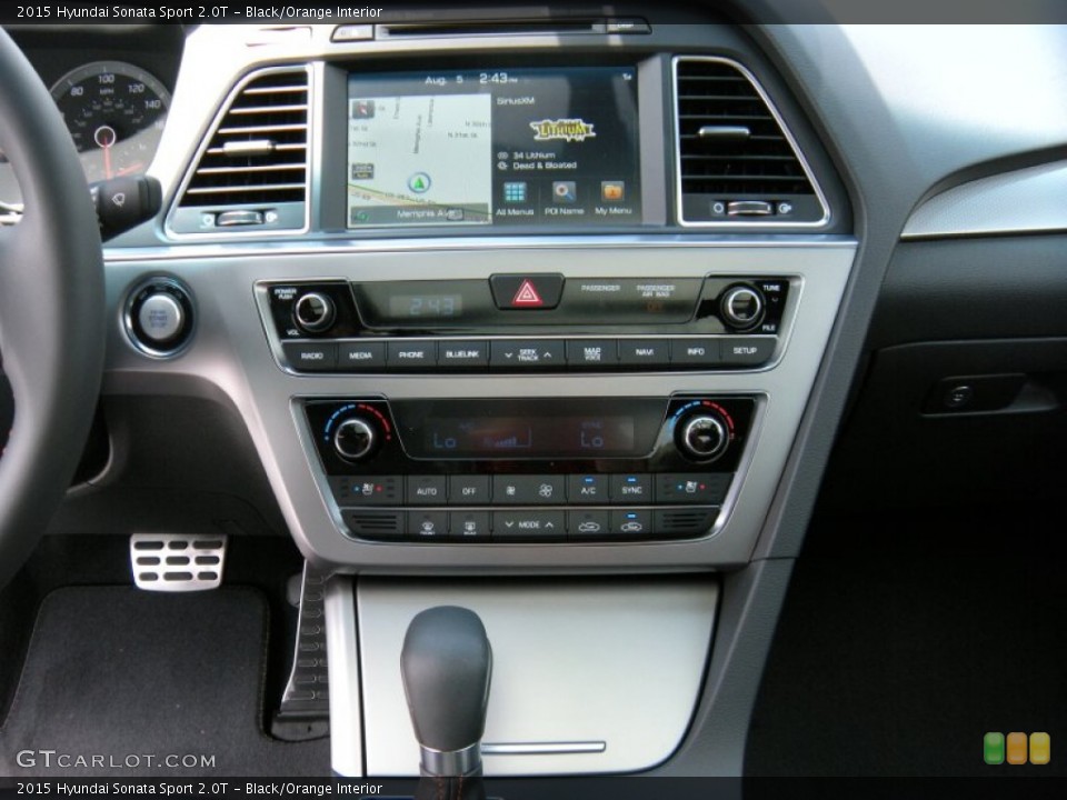 Black/Orange Interior Controls for the 2015 Hyundai Sonata Sport 2.0T #96166973