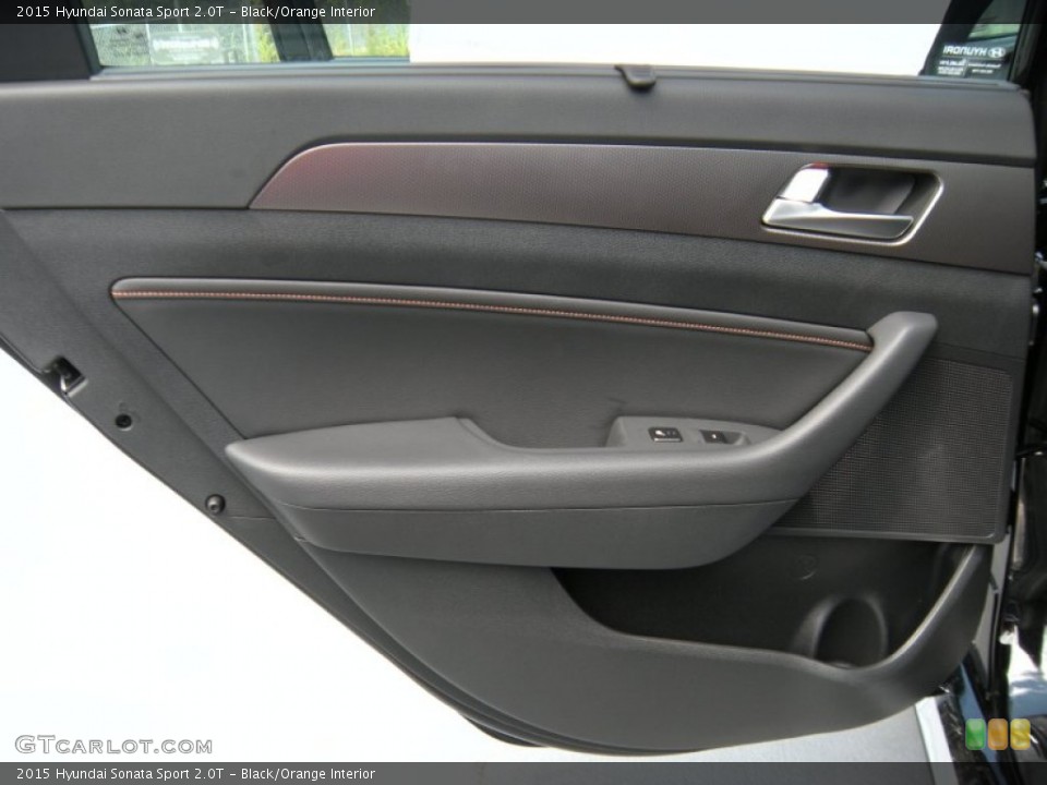 Black/Orange Interior Door Panel for the 2015 Hyundai Sonata Sport 2.0T #96168449