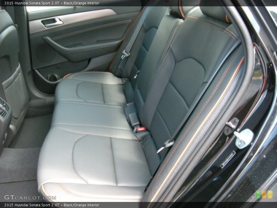 Black/Orange Interior Rear Seat for the 2015 Hyundai Sonata Sport 2.0T #96168497