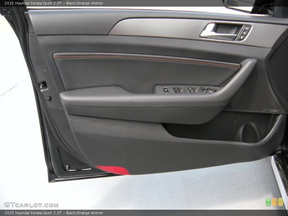 Black/Orange Interior Door Panel for the 2015 Hyundai Sonata Sport 2.0T #96168518