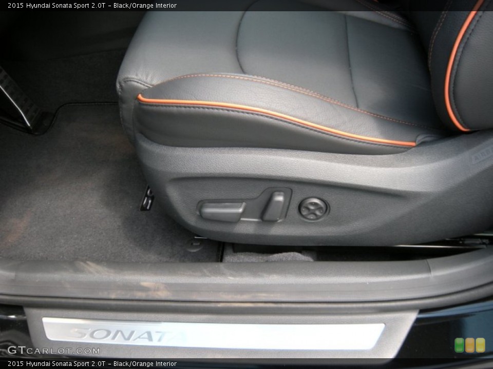 Black/Orange Interior Front Seat for the 2015 Hyundai Sonata Sport 2.0T #96168587