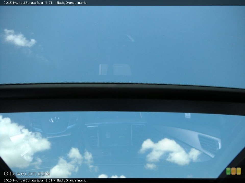 Black/Orange Interior Sunroof for the 2015 Hyundai Sonata Sport 2.0T #96168608