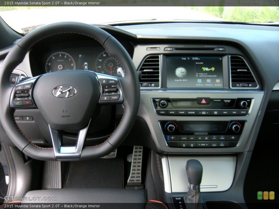 Black/Orange Interior Dashboard for the 2015 Hyundai Sonata Sport 2.0T #96168629