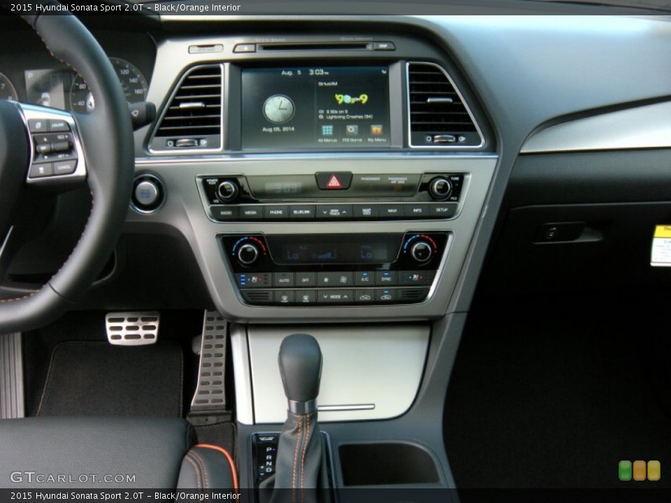 Black/Orange Interior Controls for the 2015 Hyundai Sonata Sport 2.0T #96168651