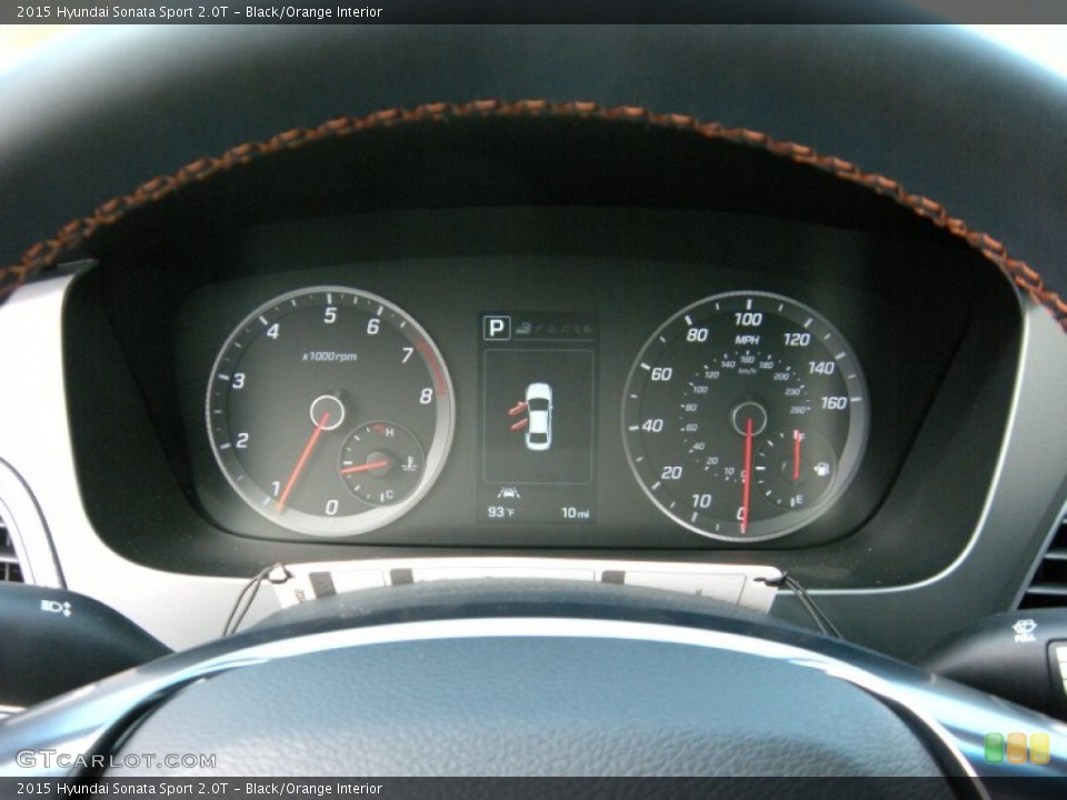Black/Orange Interior Gauges for the 2015 Hyundai Sonata Sport 2.0T #96168800
