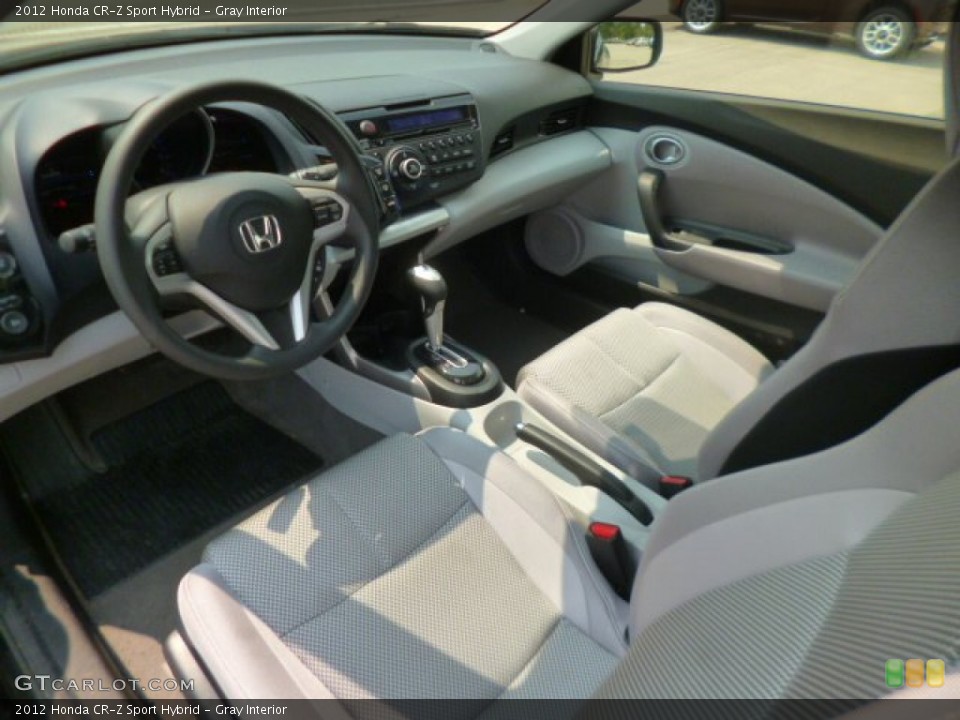 Gray Interior Prime Interior for the 2012 Honda CR-Z Sport Hybrid #96183386