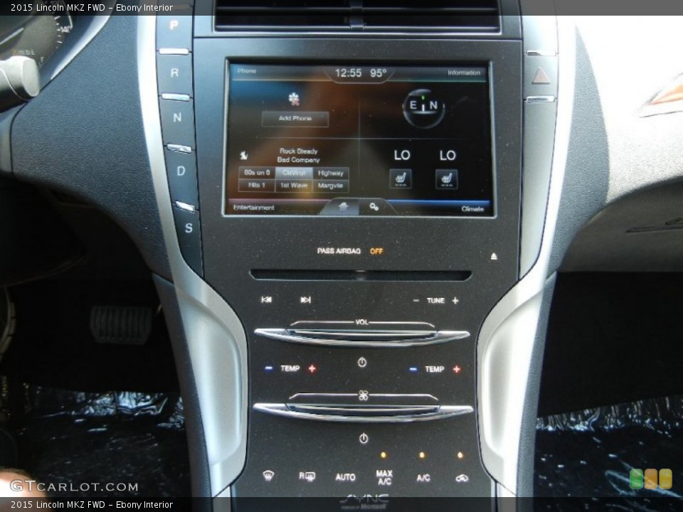 Ebony Interior Controls for the 2015 Lincoln MKZ FWD #96194051